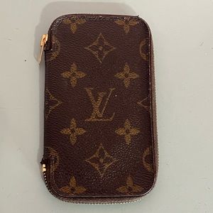 Louis Vuitton Zip Around Monogram Brown Keyholder Wallet TH0061